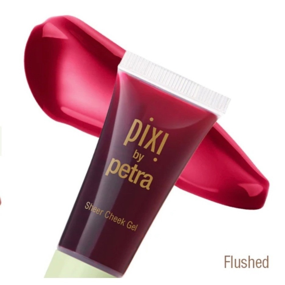 Pixi by Petra Sheer Cheek Gel Blush Flushed 0.4oz Dewy Finish Oil-Free 0215
